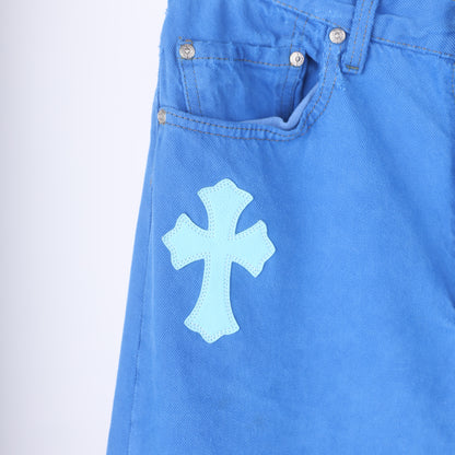 BLUE ON BLUE CROSS PATCH LEVI'S DENIM