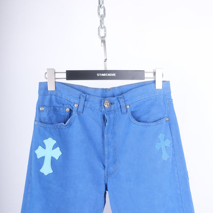 BLUE ON BLUE CROSS PATCH LEVI'S DENIM