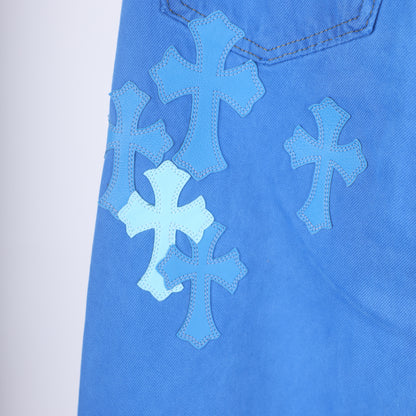 BLUE ON BLUE CROSS PATCH LEVI'S DENIM
