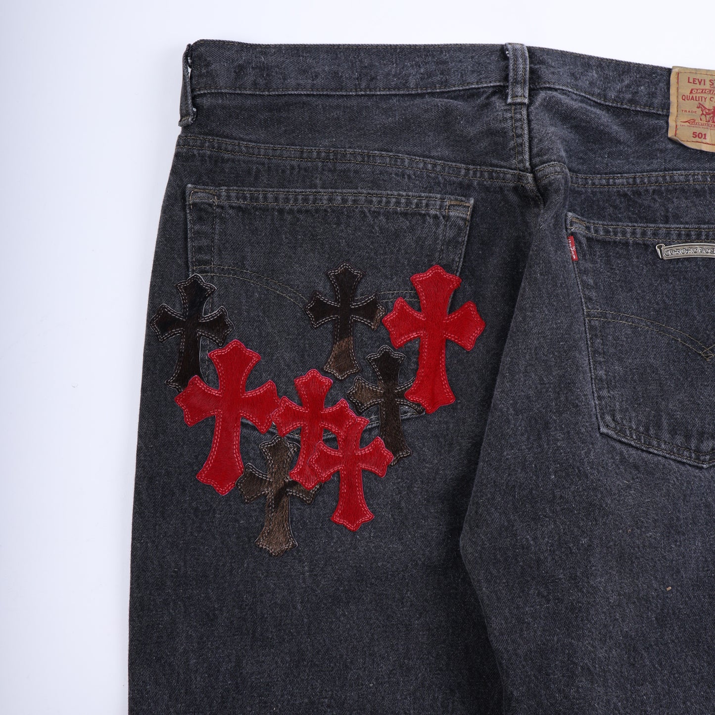 501 ST BARTHS PONY HAIR CROSS PATCH LEVI'S DENIM