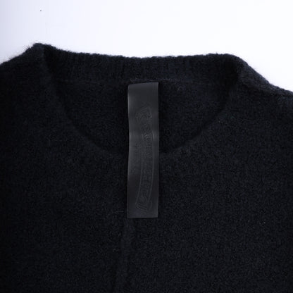 CHROME HEARTS CASHMERE SWEATER WITH LEAPOARD CROSS PATCH