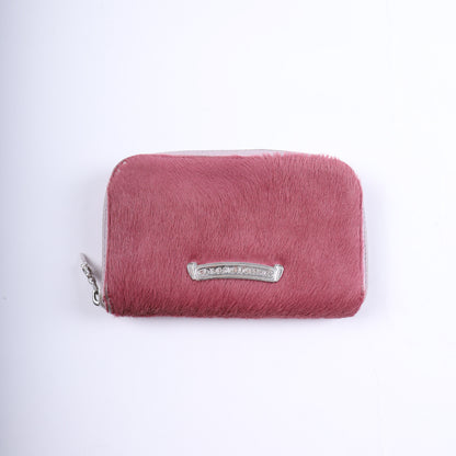 CHROME HEARTS PINK FUR WALLET