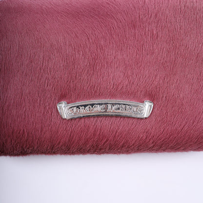 CHROME HEARTS PINK FUR WALLET