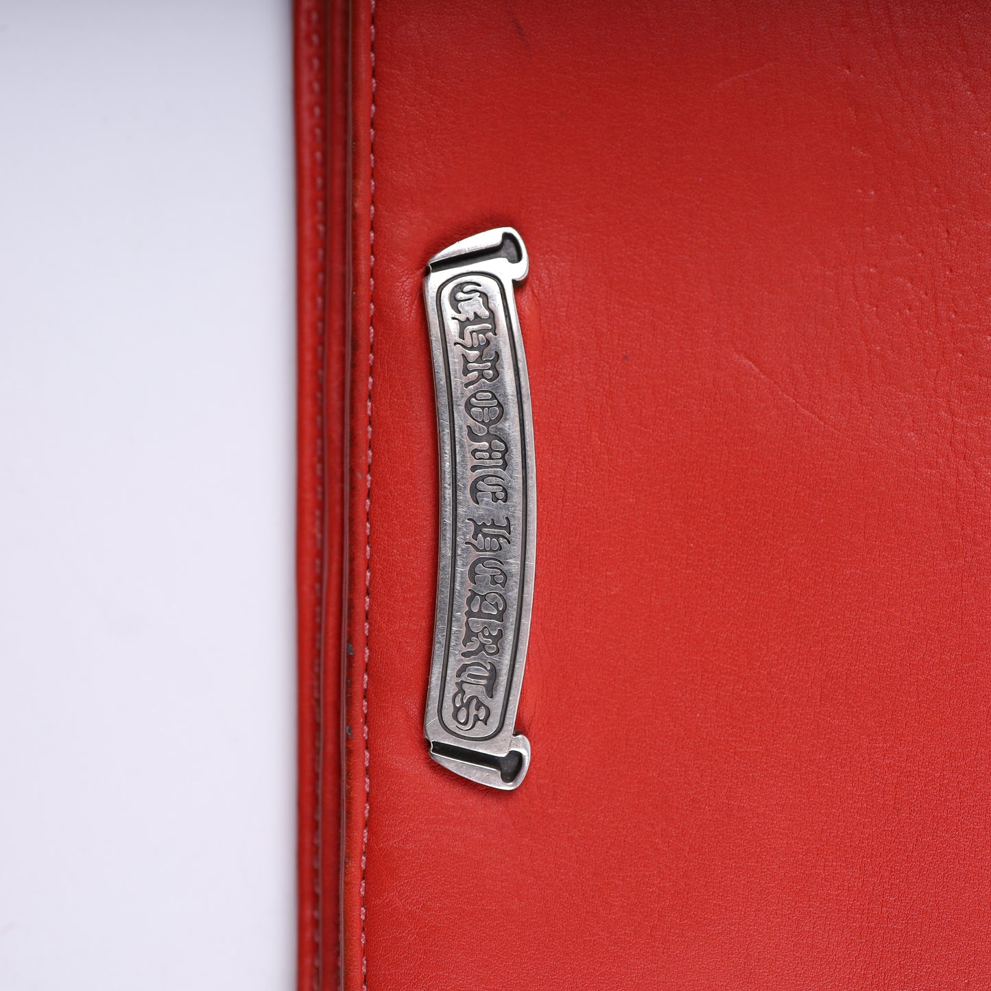 CHROME HEARTS LONG LEATHER WALLET RED