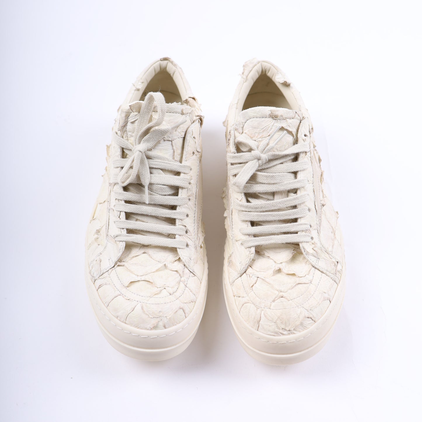 WHITE FISH SKIN RICK OWENS VINTAGE SNEAKER
