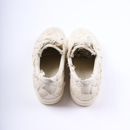 WHITE FISH SKIN RICK OWENS VINTAGE SNEAKER