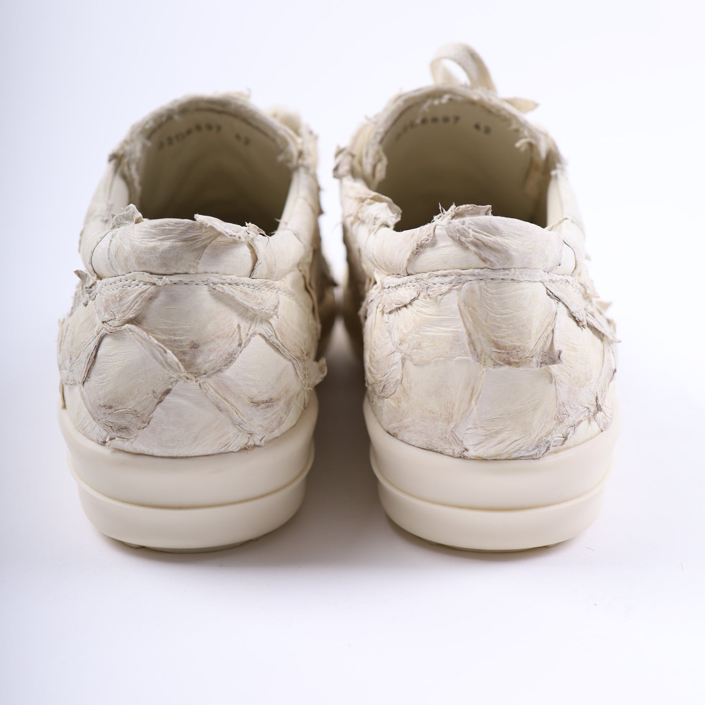 WHITE FISH SKIN RICK OWENS VINTAGE SNEAKER