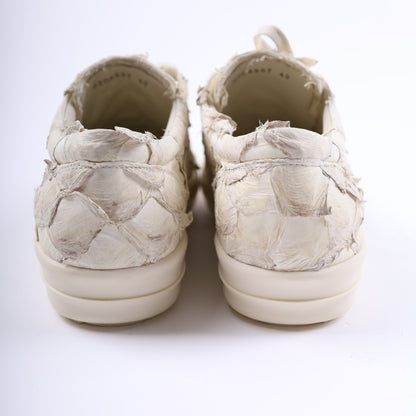WHITE FISH SKIN RICK OWENS VINTAGE SNEAKER