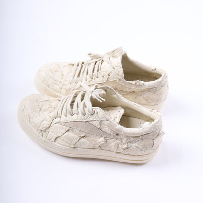 WHITE FISH SKIN RICK OWENS VINTAGE SNEAKER