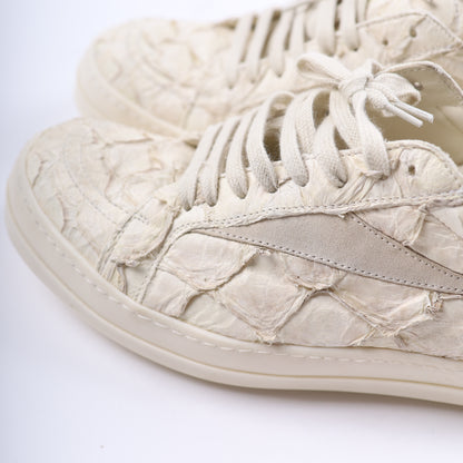 WHITE FISH SKIN RICK OWENS VINTAGE SNEAKER