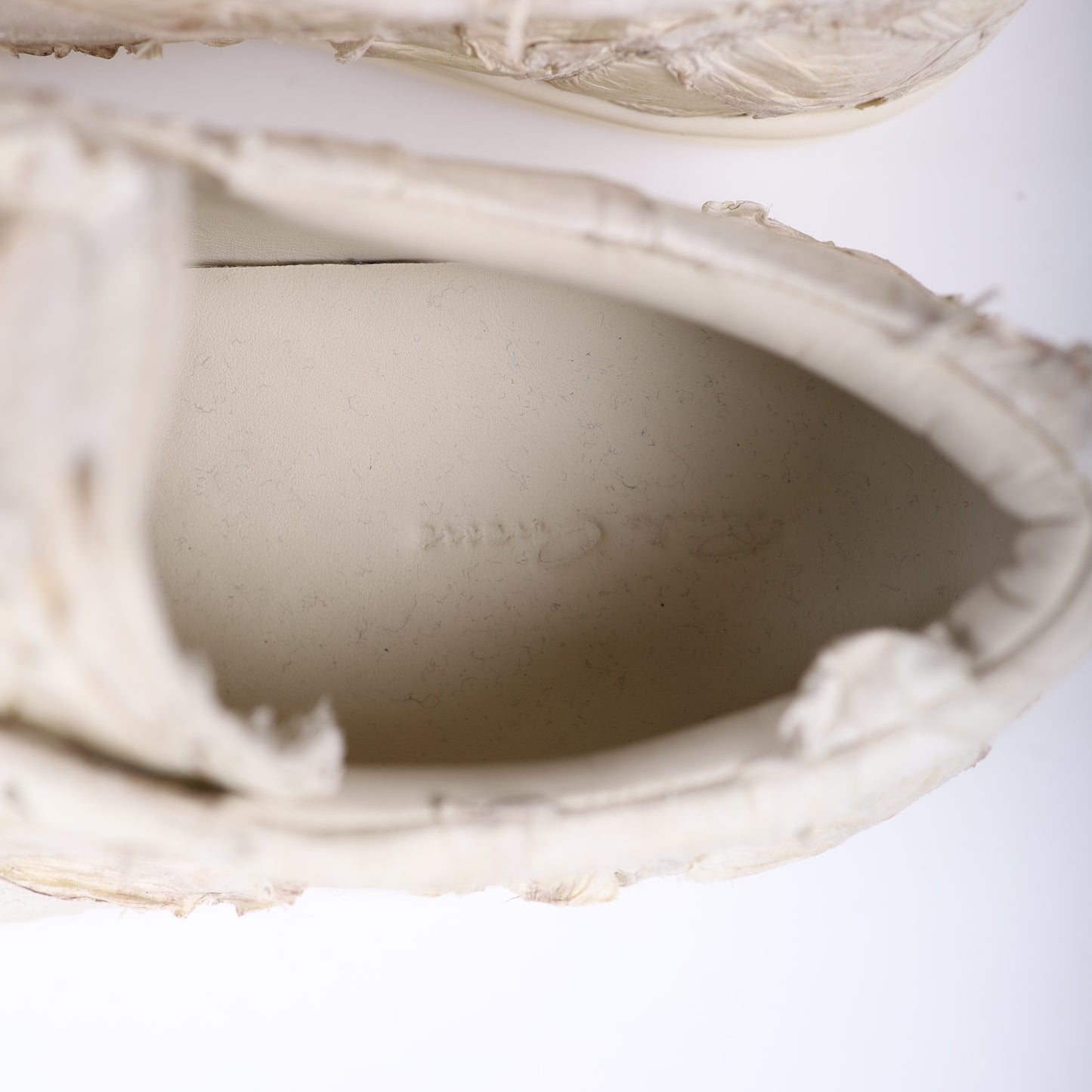 WHITE FISH SKIN RICK OWENS VINTAGE SNEAKER