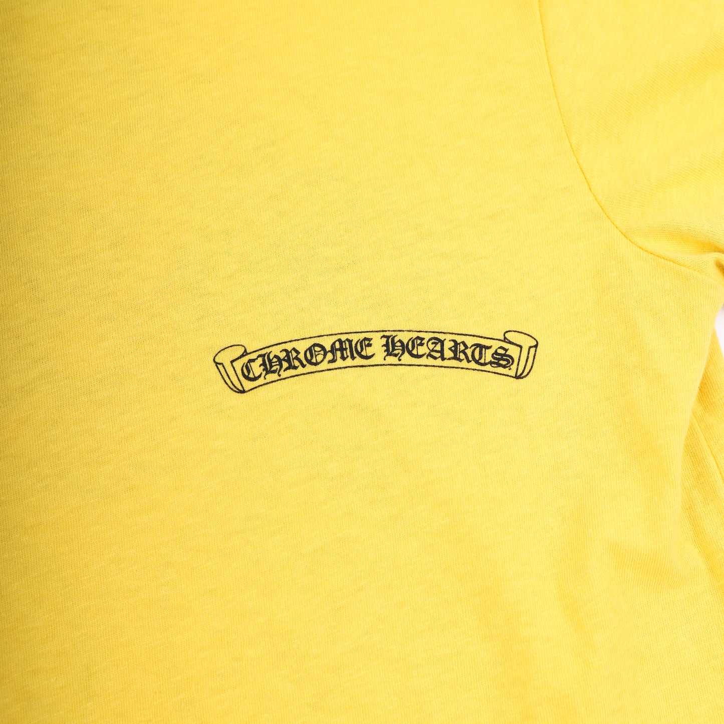 CHROME HEARTS YELLOW HORSESHOE RINGER TEE SMALL