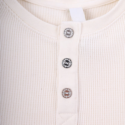 CHROME HEARTS BEIGE HENLEY