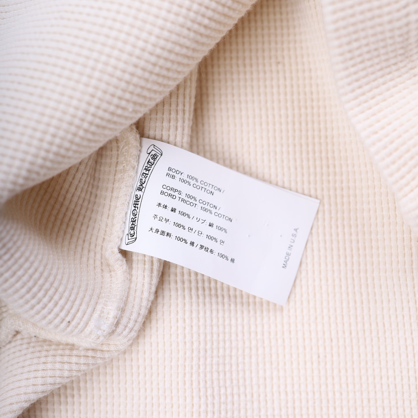 CHROME HEARTS BEIGE HENLEY