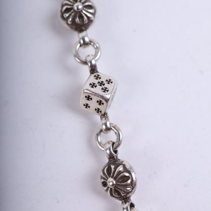 CHROME HEARTS DICE CROSS BALL WALLET CHAIN 26 LINK DOUBLE LOBSTER