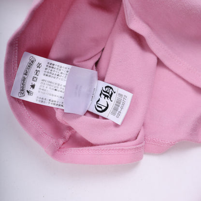 CH MATTY BOY PINK CROP TOP FLAMES