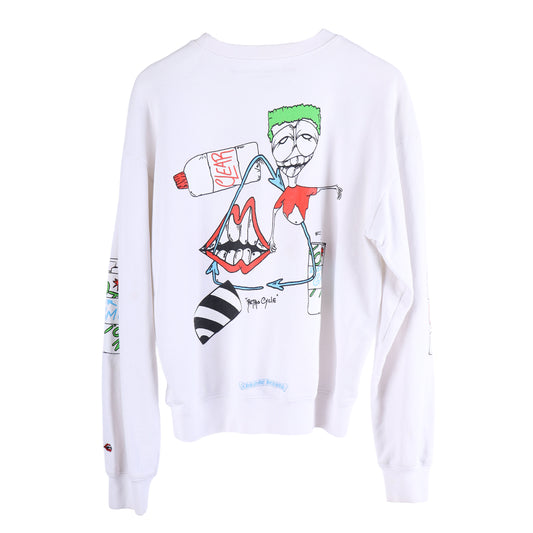 CH WHITE MATTY BOY CREWNECK CLEAR