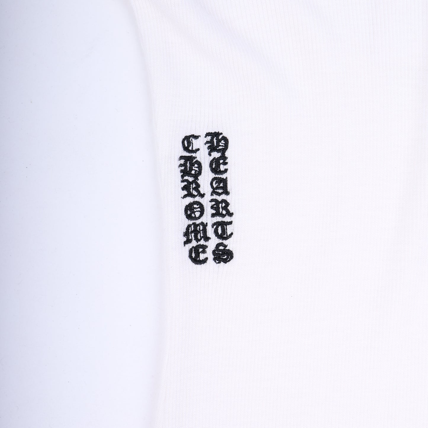 Chrome Hearts Womans White SCRIPT Mock Neck