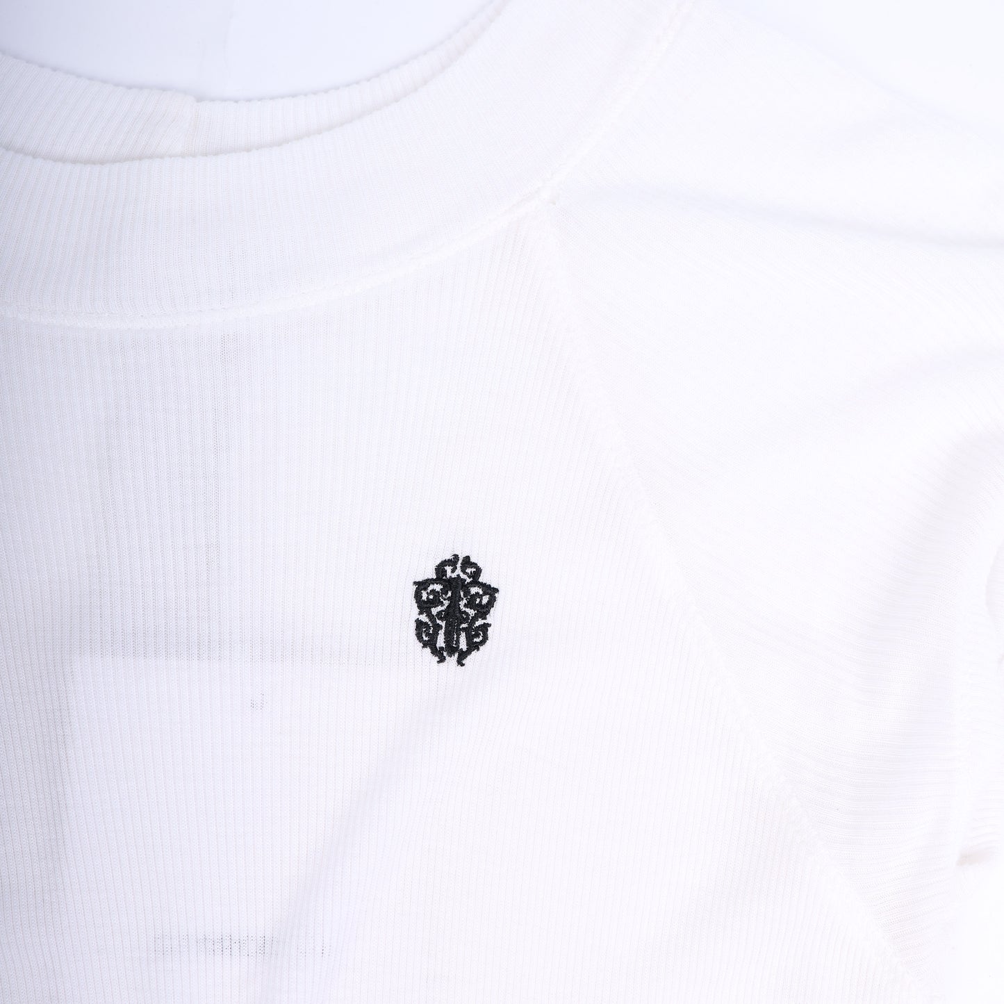 Chrome Hearts Womans White SCRIPT Mock Neck