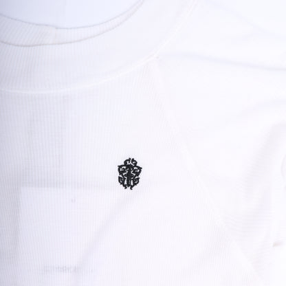 Chrome Hearts Womans White SCRIPT Mock Neck