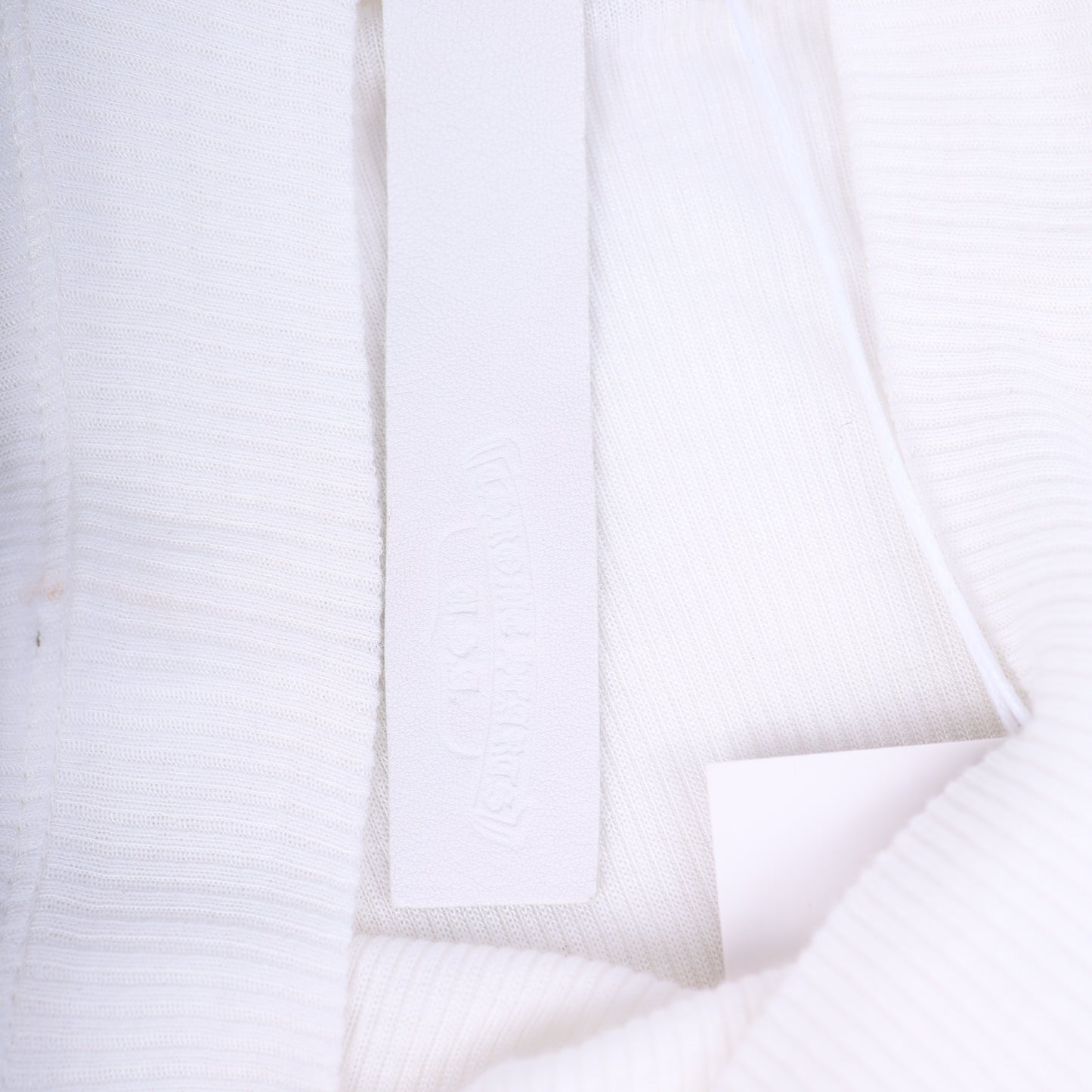 Chrome Hearts Womans White SCRIPT Mock Neck