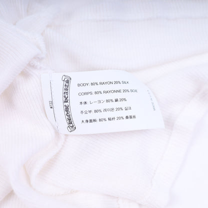 Chrome Hearts Womans White SCRIPT Mock Neck