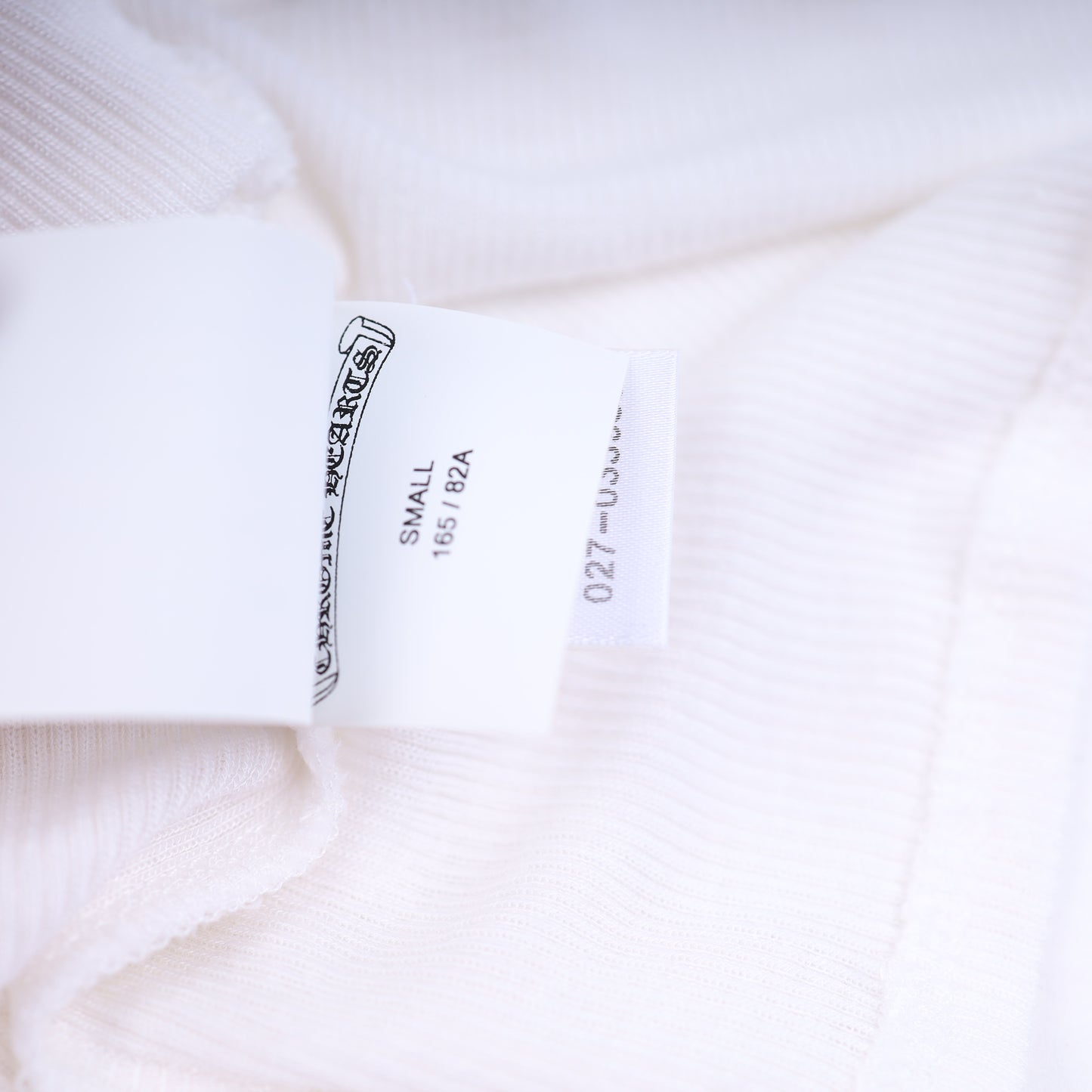 Chrome Hearts Womans White SCRIPT Mock Neck