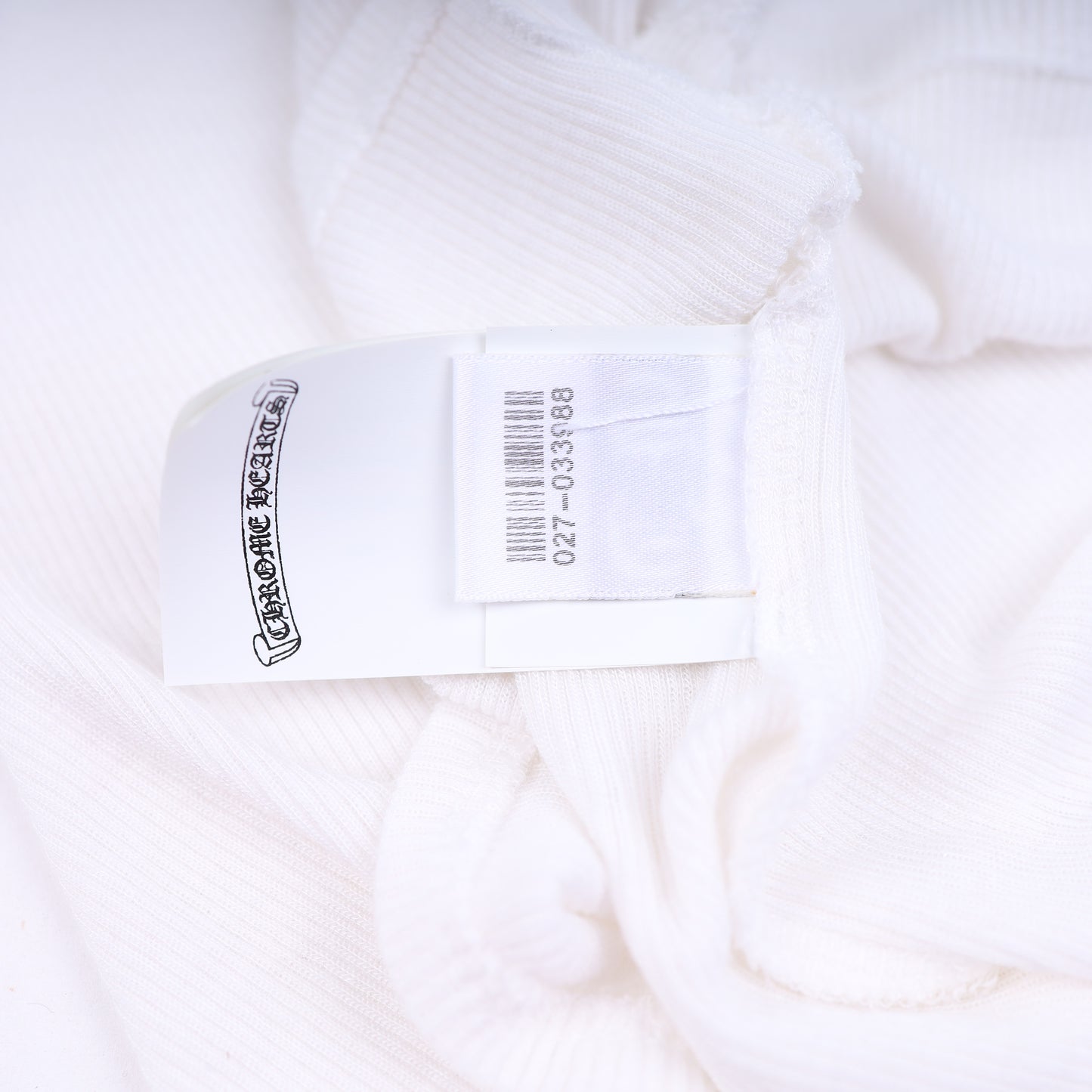 Chrome Hearts Womans White SCRIPT Mock Neck