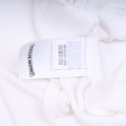Chrome Hearts Womans White SCRIPT Mock Neck