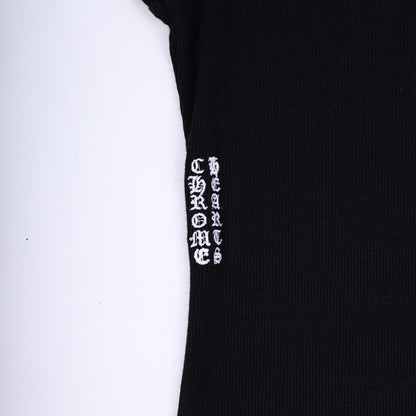 Chrome Hearts Womans Black DAGGER Mock Neck