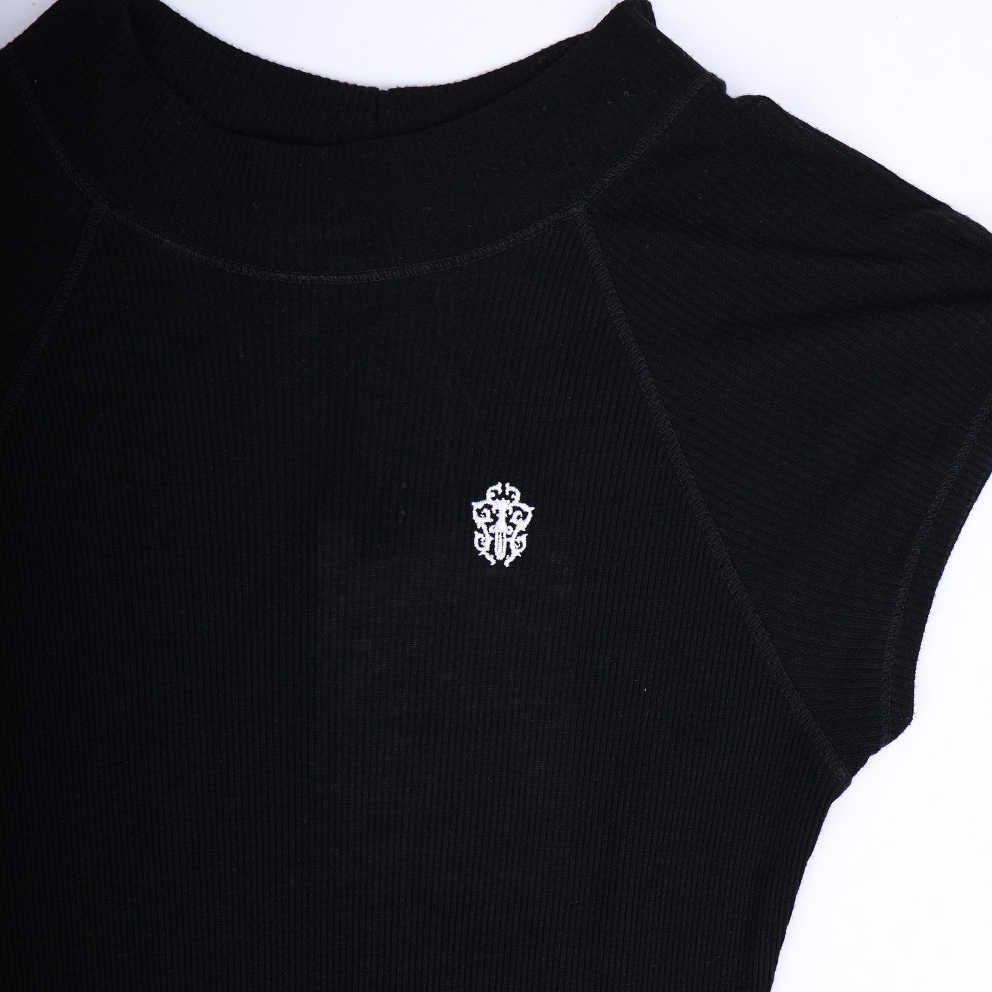 Chrome Hearts Womans Black DAGGER Mock Neck