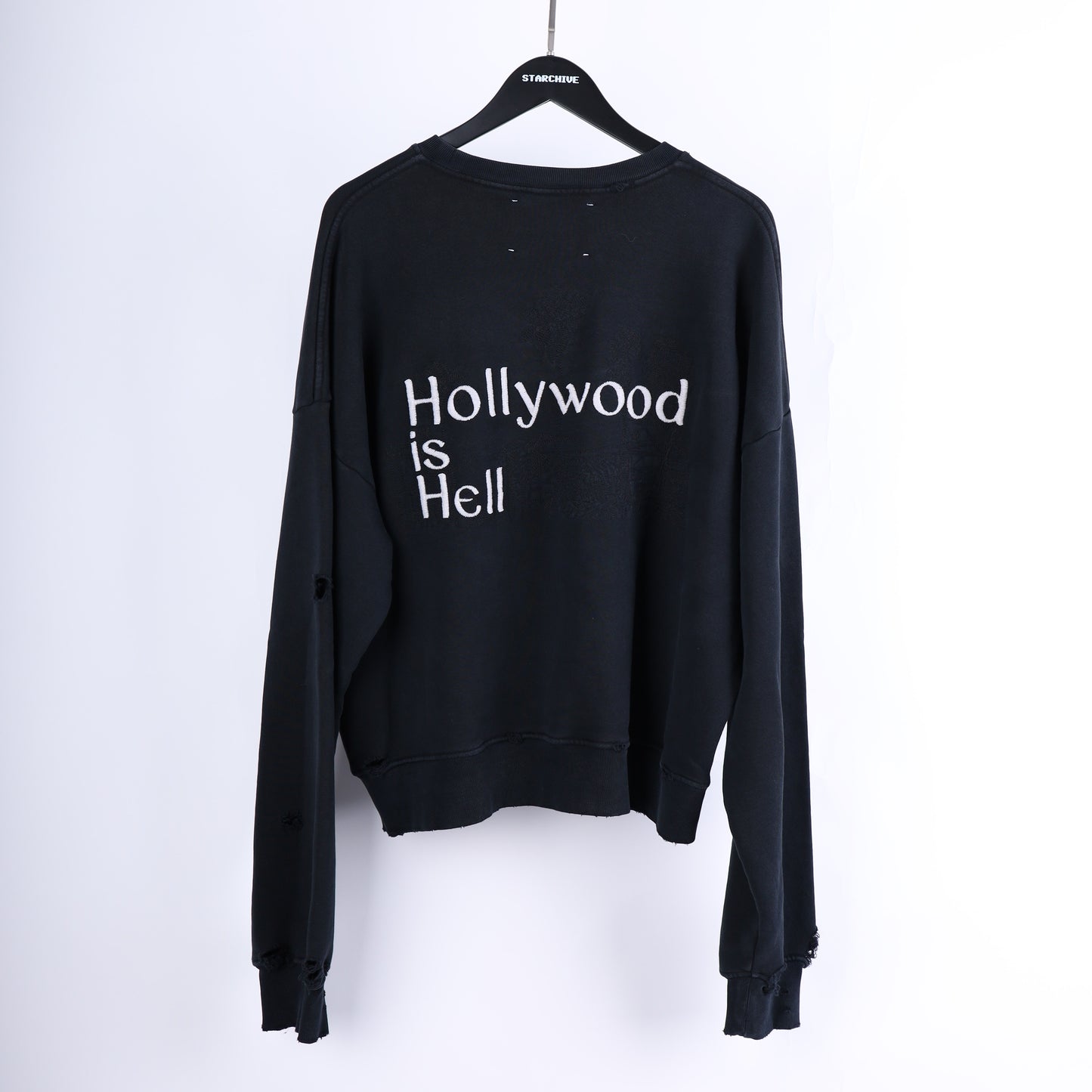 PALY HOLLYWOOD IS HELL CREWNECK SWEATER