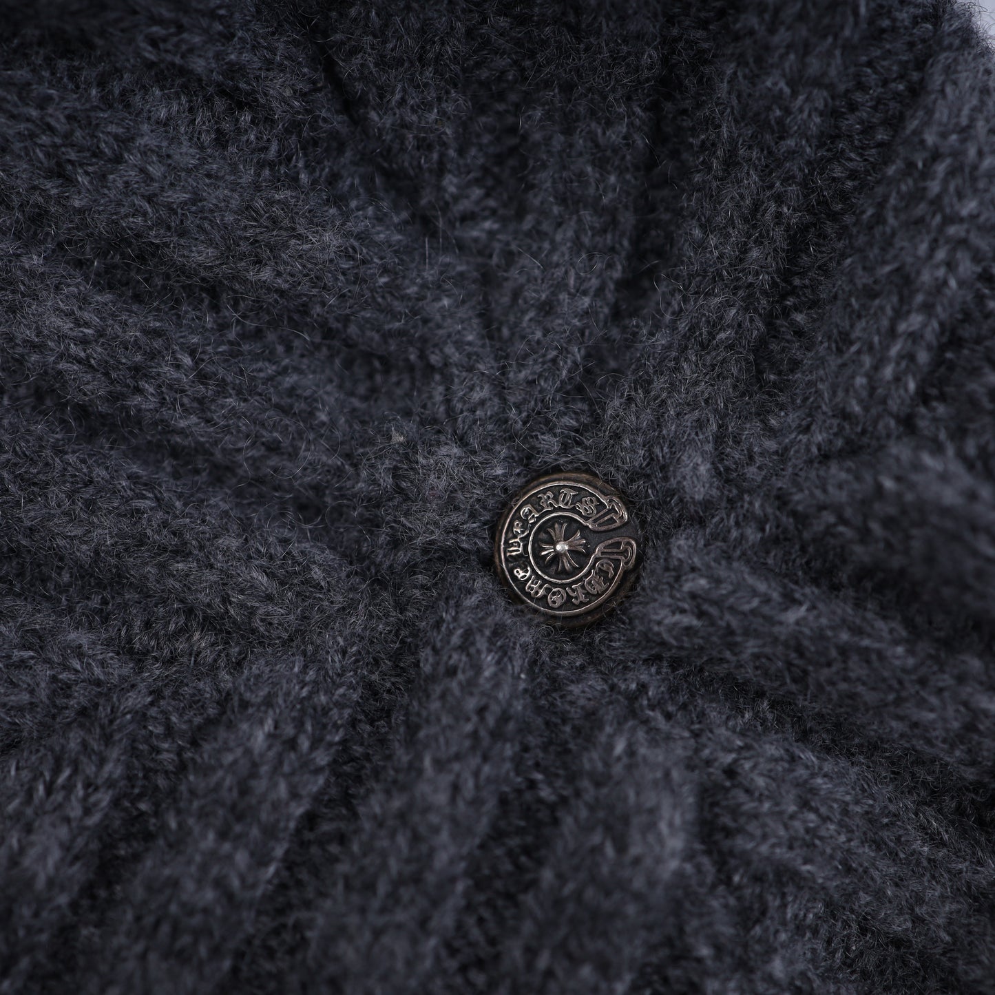 Chrome Hearts Leather Plus Cross Beanie