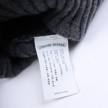 Chrome Hearts Leather Plus Cross Beanie