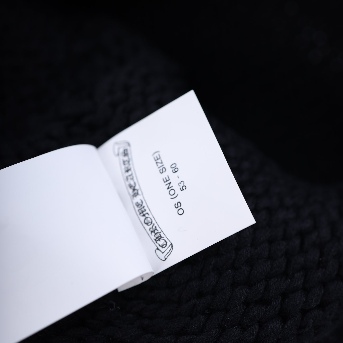 CHROME HEARTS BLACK CROSS PATCH BEANIE