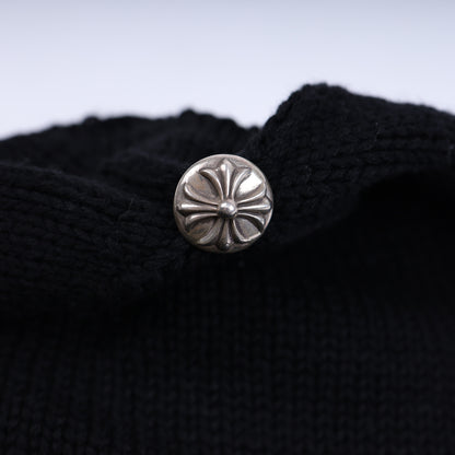 CHROME HEARTS CROSS WEAVE CASHMERE BEANIE