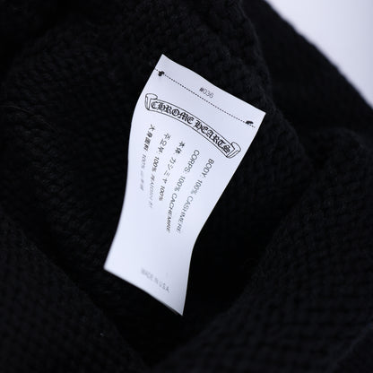 CHROME HEARTS CROSS WEAVE CASHMERE BEANIE