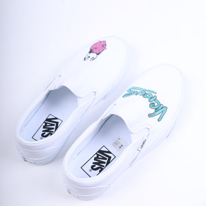 MATTY BOY HAND DRAWN VANS SLIP ONS
