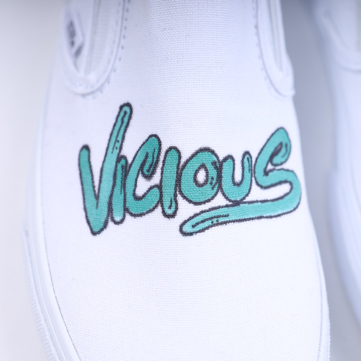 MATTY BOY HAND DRAWN VANS SLIP ONS