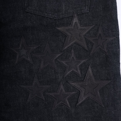 CHROME HEARTS STAR PATCH DENIM JEANS 38