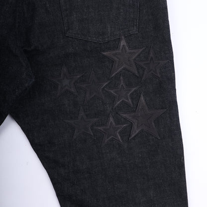 CHROME HEARTS STAR PATCH DENIM JEANS 38