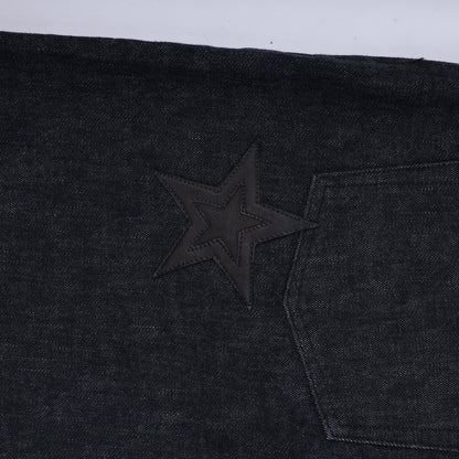 CHROME HEARTS STAR PATCH DENIM JEANS 38
