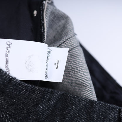 CHROME HEARTS STAR PATCH DENIM JEANS 38