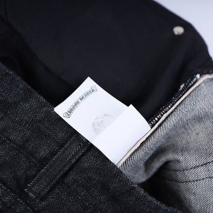 CHROME HEARTS STAR PATCH DENIM JEANS 38