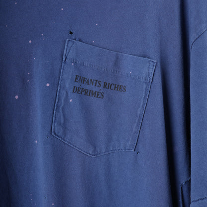 ERD FADED BLUE POCKET T-SHIRT
