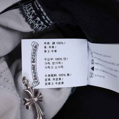 SEX RECORDS BLACK DOUBLE KNEE PANTS