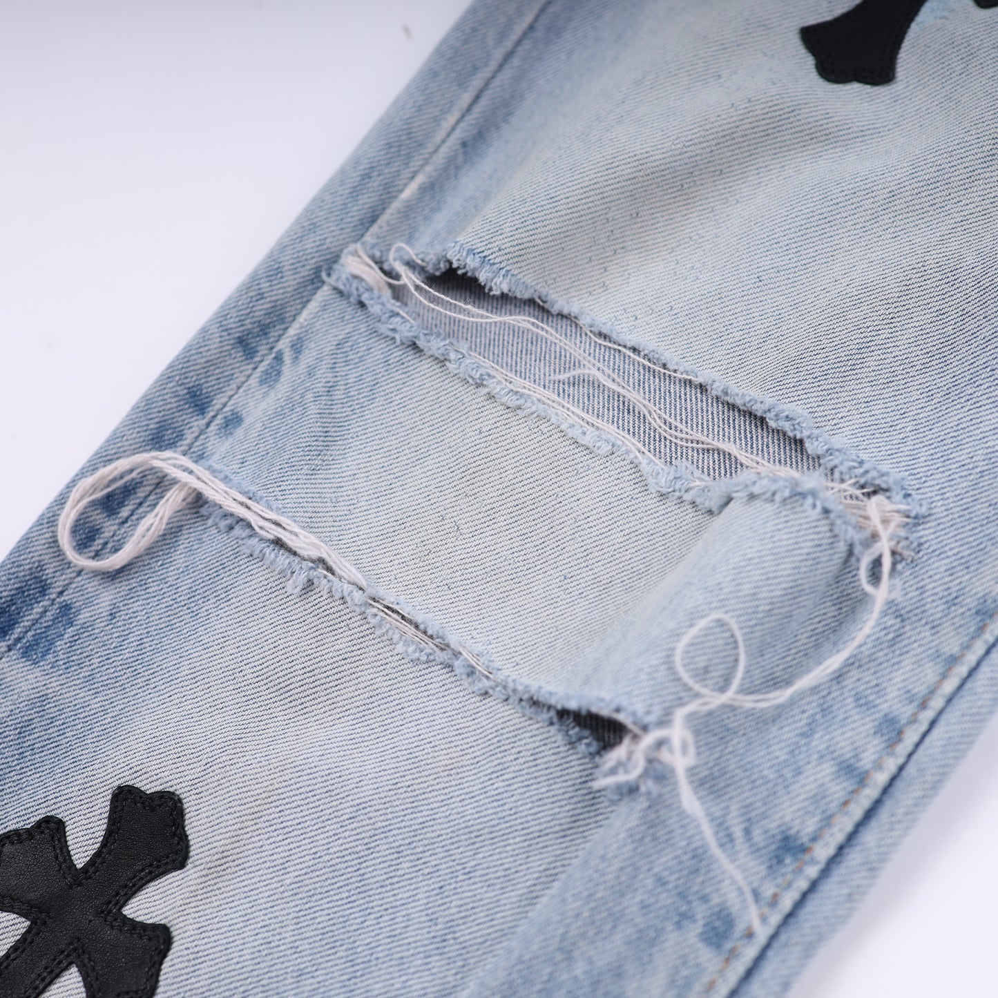 BLACK CROSS PATCH 501 LEVI'S DENIM