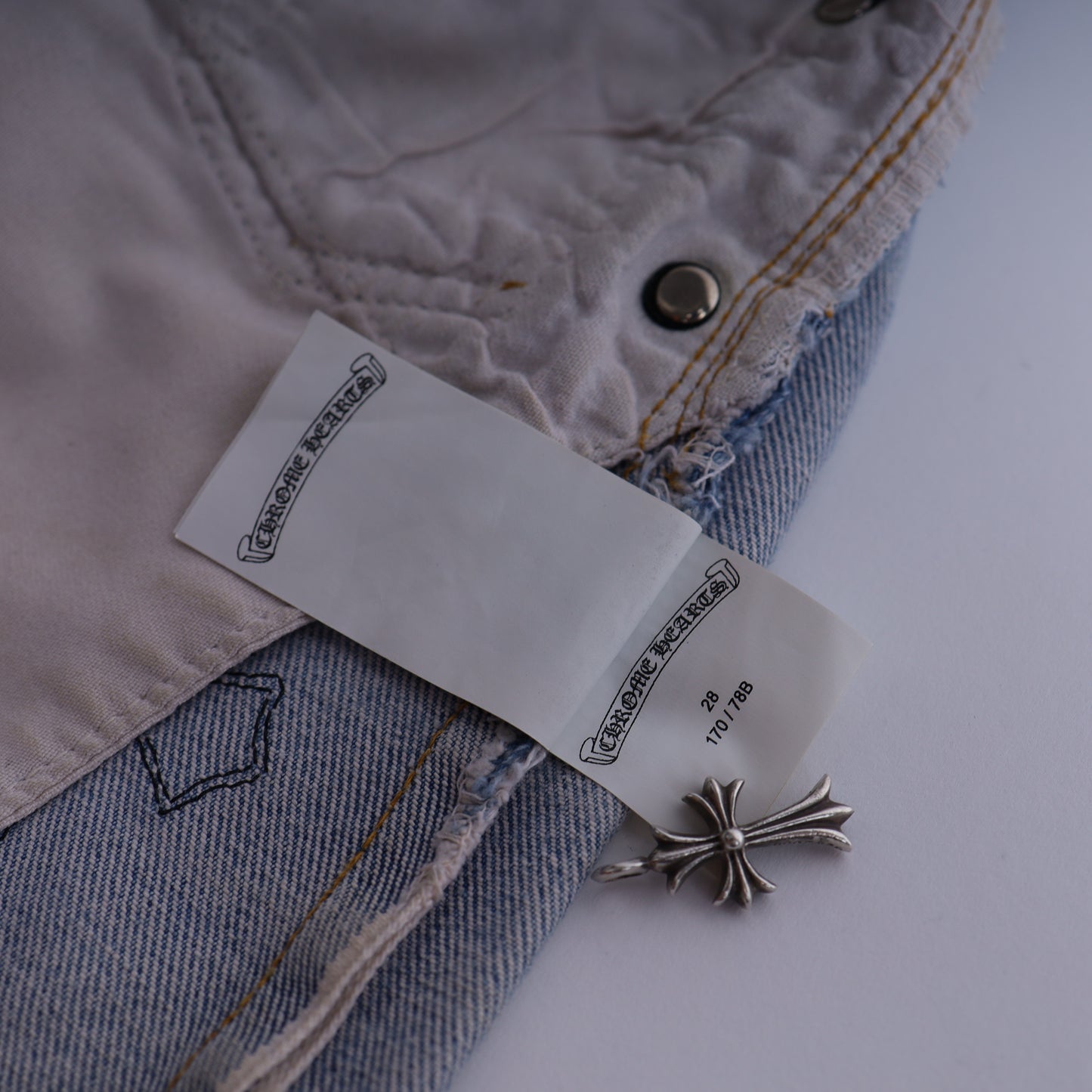 BLACK CROSS PATCH 501 LEVI'S DENIM