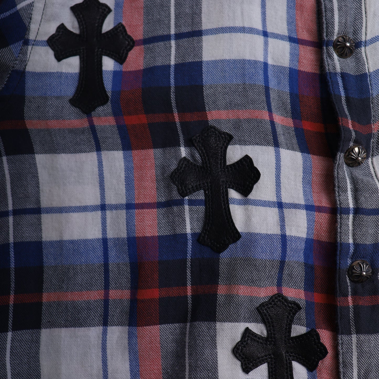 Chrome Hearts PATCHWORK FLANNEL SZ S