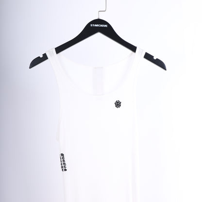 Chrome Hearts Womans White  SCRIPT Long White Dress